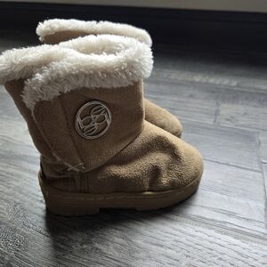 bebe Tan Faux Fur Lined Boots